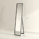 image 5 of HOMCOM Full Length Mirror, 37  157cm Wall Mounted, Leaning, Free Standing Mirror, Framed Full Body Mirror for Living Room, Bedroom, Black