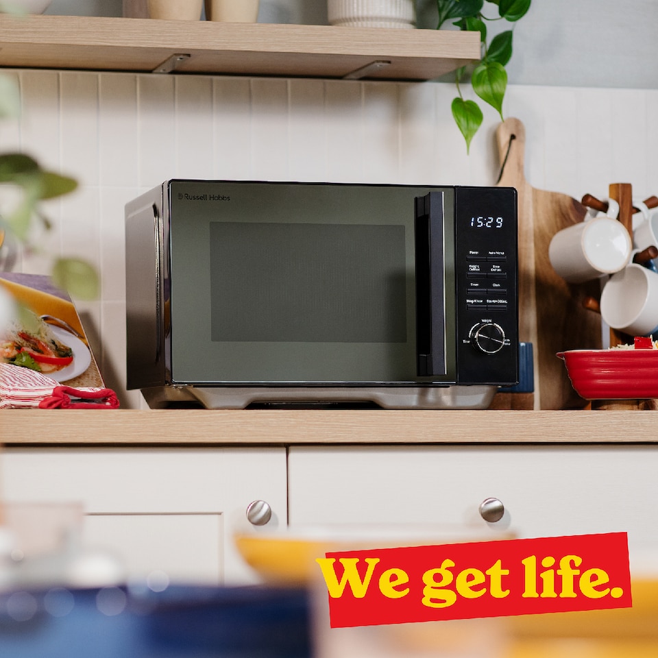 image 1 of Russell Hobbs RHFM2365B 23L Flatbed Digital Microwave in Black