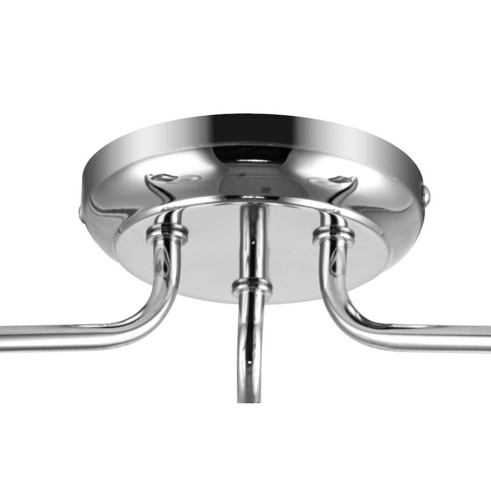 image 1 of COSYLYTE Fraser 3 Light  Metal Ceiling Flush Light Chrome