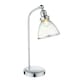 image 4 of Brunswick Polished Nickel & Glass Desk Table Lamp Silver