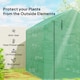 image 4 of Outsunny Walk-in Garden Greenhouse Shelves Polytunnel Steeple Grow House