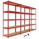 image 1 of 3 x Z-Rax Metal Racking Unit Red 90cm & Free Mallet Red