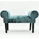 image 1 of Luxury Small Window Seat Bench - Velvet - L30 x W86 x H52 cm - Blue Blue