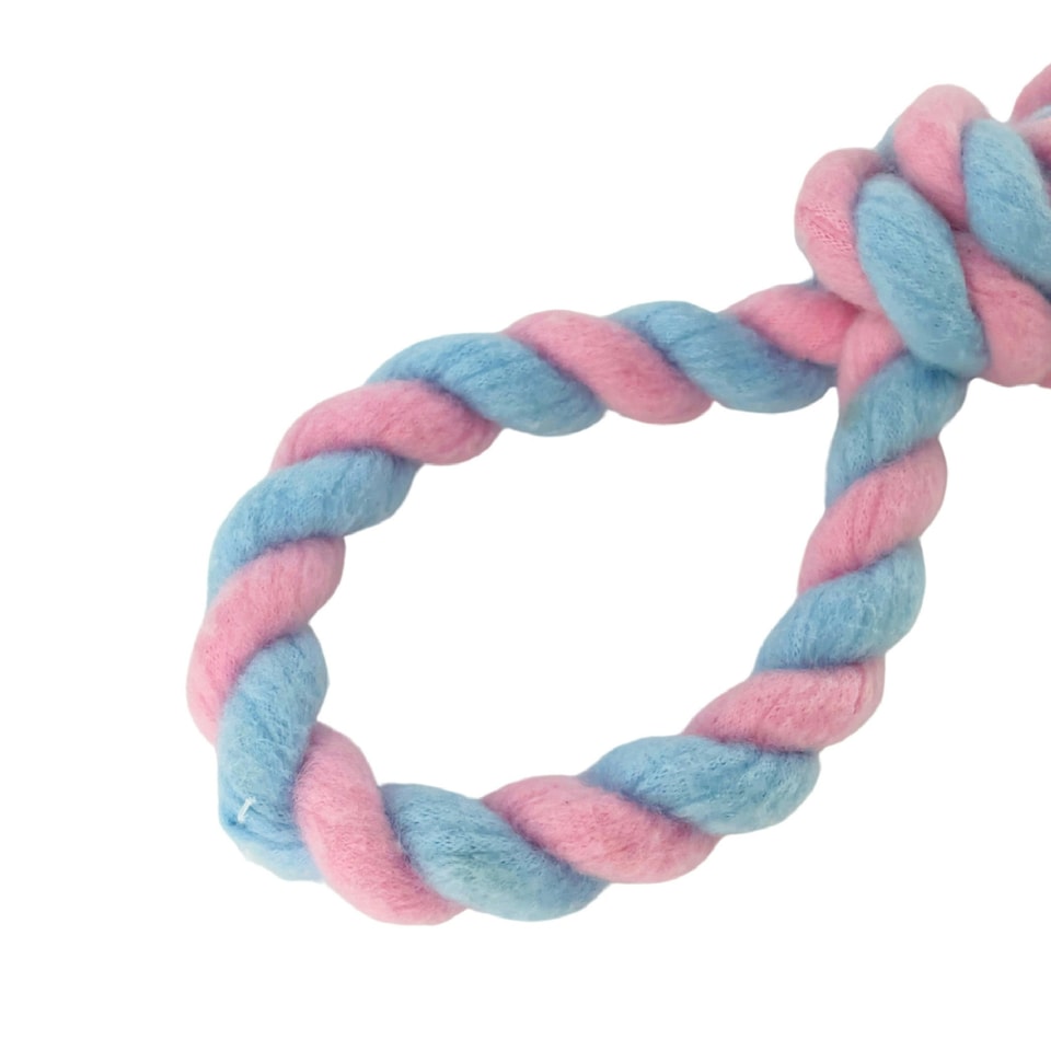 image 1 of Skye & Murphy Fleece Rope Chaser Dog Toy