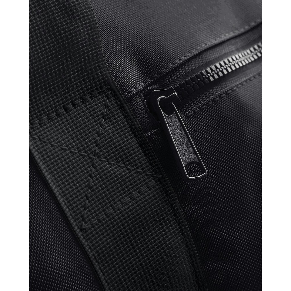 image 1 of Bagbase Plain Varsity Barrel / Duffle Bag (20 Litres) - Black/Black - One Size