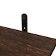 image 4 of Living and Home 3Pcs Wooden Wall Floating Shelves with Basket