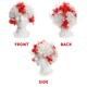 image 5 of Pack of 1 Red & White England Curly Wig & Flag Cape Red | One Size