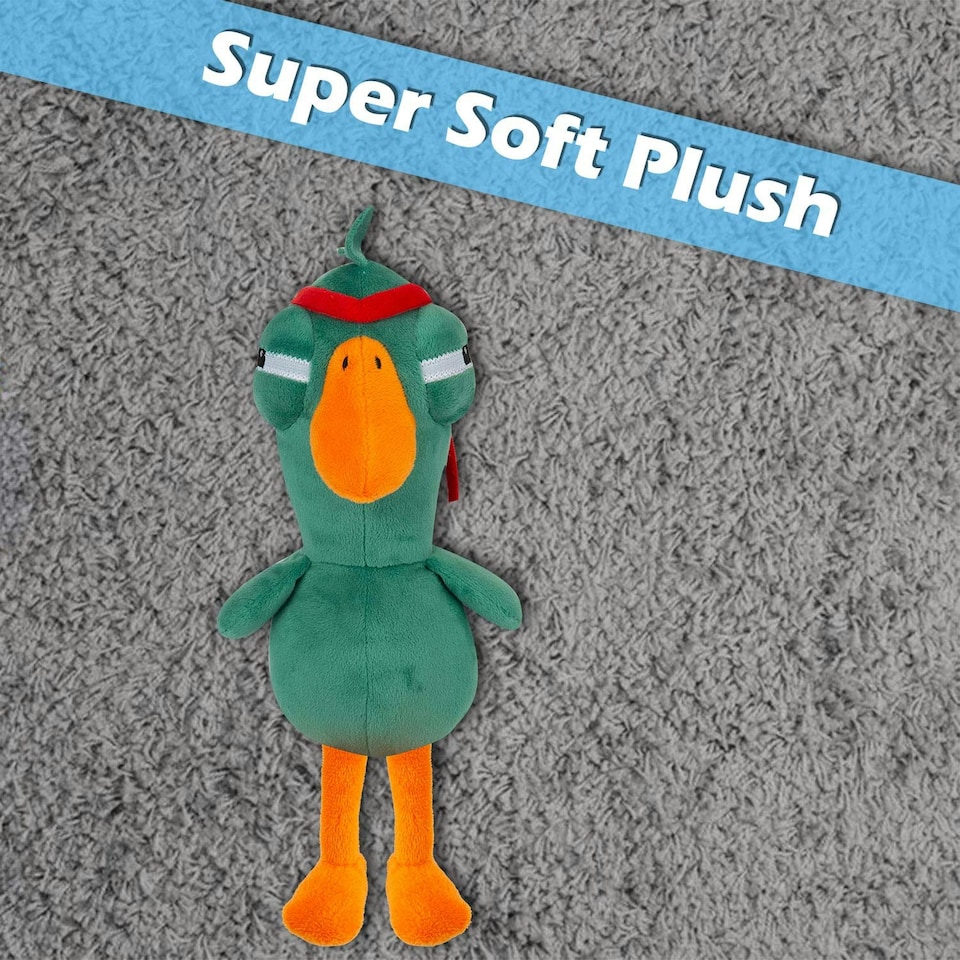 image 1 of Rambo Goose Goose Duck Soft Toy Cute Plushie Huggable Cuddly 30cm Green