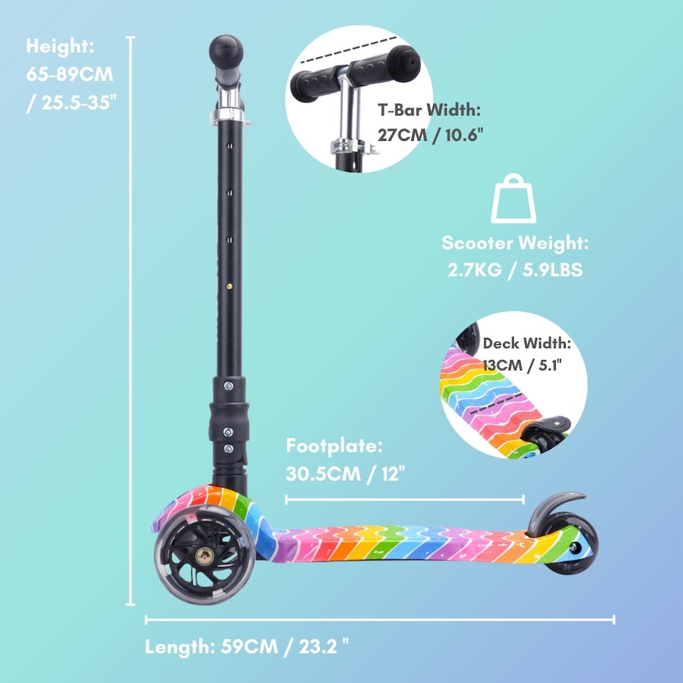 image 1 of Crystal Rubix - Big 3 Wheel Scooter
