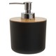 image 1 of Interiors by Premier Black 500ml Lotion Dispenser Pump, Hand Dispenser With Detachable Top, Modern Sustainable Sink Accessory