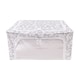 image 9 of Periea ‘Beau’ Folding Collapsible Stackable Fabric Home Storage Boxes with Steel Frames (Grey Damask, Medium)
