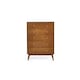 image 3 of Cherry Ash Wood Veneer Chest of Drawers - 5 Drawers