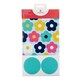 image 3 of Retro Floral 2 Sheets of Wrapping Paper & 2 Tags