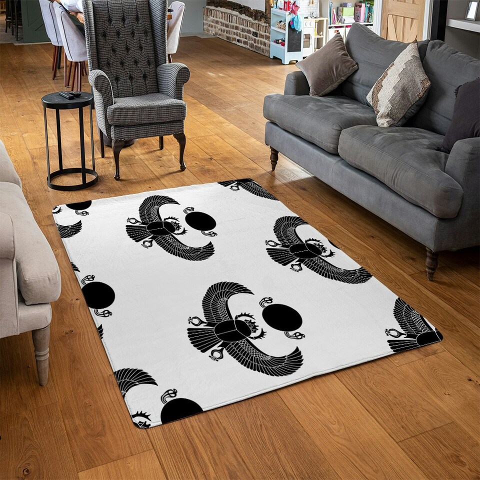 image 1 of Scarab Silhouette (Rug) Black | Medium: 80x150cm