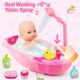 image 6 of Baby Doll Bath Set with Accessories 16 Piece Pretend Play Bath Time Toy with Bathtub Shower Clothes Rubber Duck and Toiletries