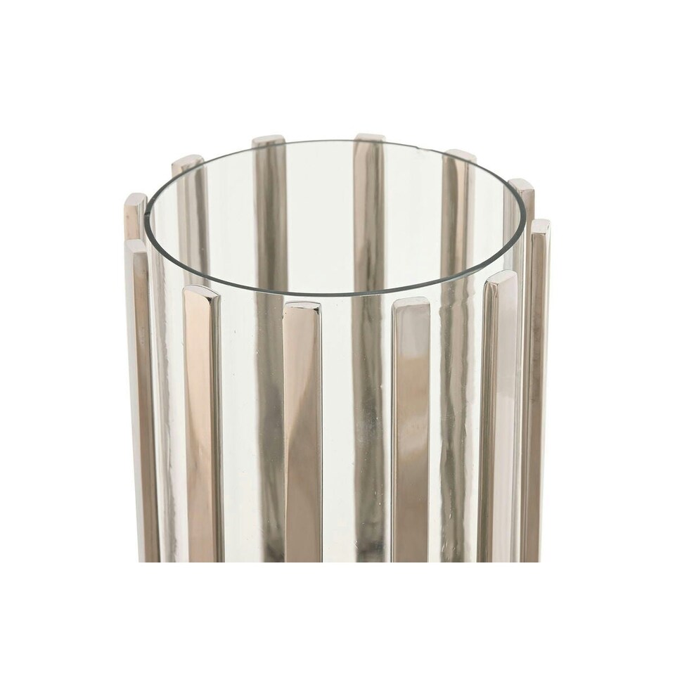 image 1 of Candleholder Home ESPRIT Silver Crystal Steel 12 x 12 x 20 cm N/A