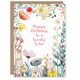 image 1 of Sister Happy Simple Elegant Wildflower Meadow Plants Flowers Her Birthday Card