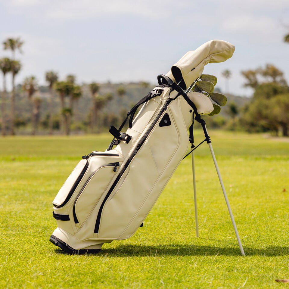 image 1 of Ryder S-Class Golf Bag - Cream