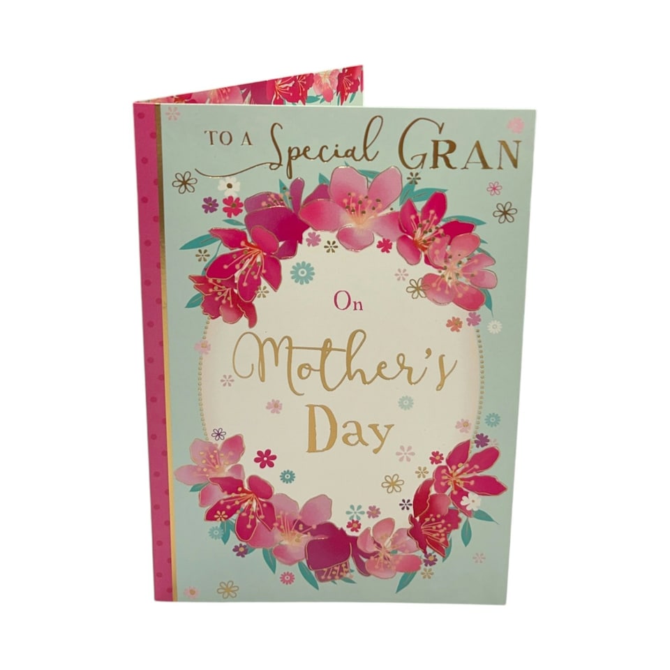 image 1 of To A Special Gran Pink Floral Design Mother's Day Card