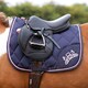 image 3 of Little Rider The Princess And The Pony Horse Saddlepad - Navy/Peach - Pony/Cob