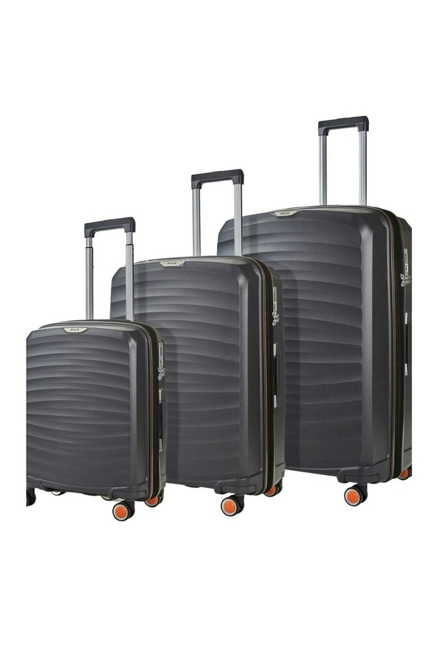 image 1 of Rock Sunwave 3 Piece Set Suitcases Charcoal | Multi | Not provided