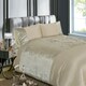 image 1 of Velvet Polycotton Duvet Cover Set with Pillowcase Brown | Natural | King