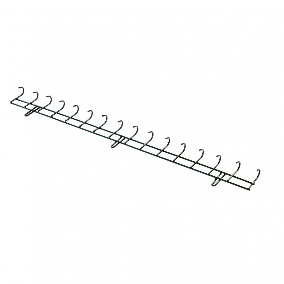 image 1 of Oypla 16 Hook Wall Mounted Garden Tool Storage Rack Hanger Shed & Garage