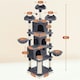 image 3 of Yaheetech Large Cat Tree with 3 Condos Dark Grey