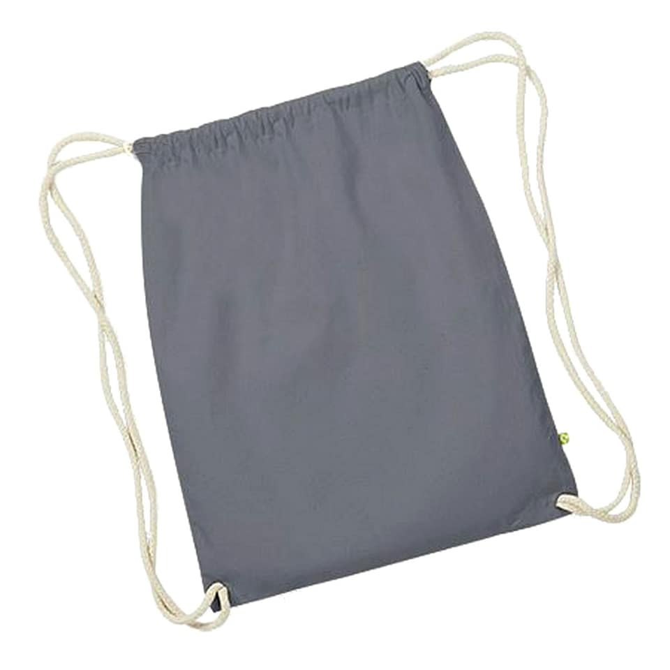 image 1 of Westford Mill Earthware Organic Gymsac (13 Litres) - Graphite - One Size Grey | One Size