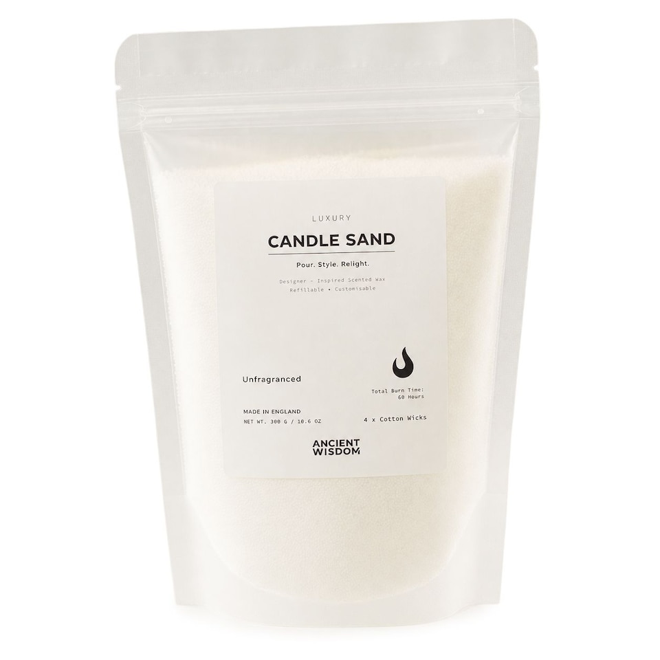 image 1 of Serenityy Unfragranced Candle Sand - White - 300g