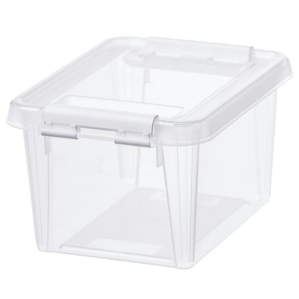 image 1 of SmartStore Different size Storage Box for Home with Clip Lid | Clear | 1.5L