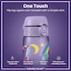 image 3 of Leak Proof Slim Water Bottle, BPA Free, 500ml (18oz) | Purple | Unicorns Periwinkle | One Size