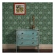 image 3 of Holden Décor Eastern Horizons Palm Trellis Wallpaper - Teal - 10m x 53cm Green