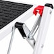 image 5 of Folding Portable 2 Step Stool Non Slip Tread Safety Steel Stepladder | White