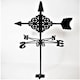 image 3 of Traditional Weathervane Arrow - Steel - L39 x W41 x H83 cm - Black