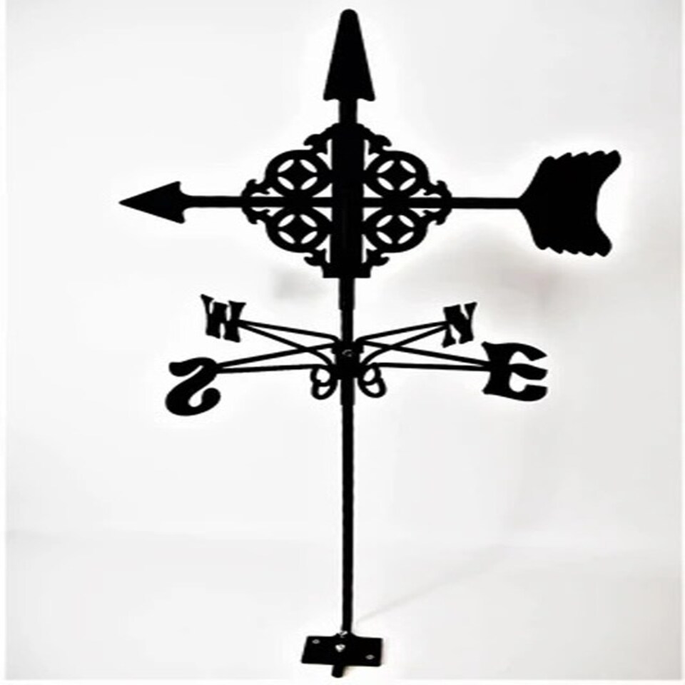 image 1 of Traditional Weathervane Arrow - Steel - L39 x W41 x H83 cm - Black