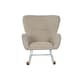 image 6 of Rocking Chair Home ESPRIT White Polyester Metal 74 X 90 X 95 cm White