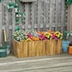image 7 of Outsunny Raised Flower Bed Wooden Rectangualr Planter Container Wood