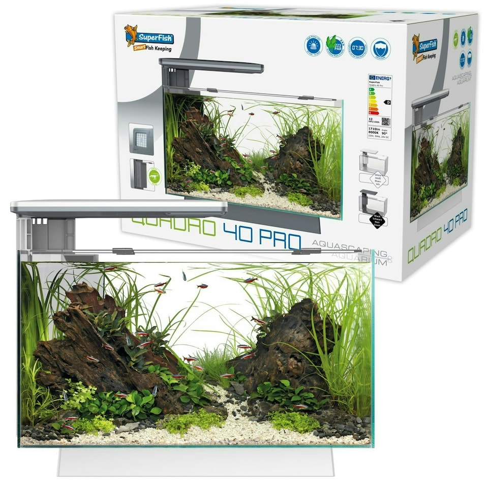 image 1 of Superfish Quadro 40 Multi-Colour LED Aquarium White