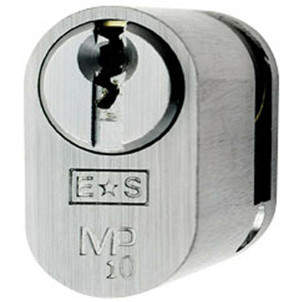 Loops 42mm Oval Single Cylinder Lock Master Key 10 Pin Satin Chrome Door Lock