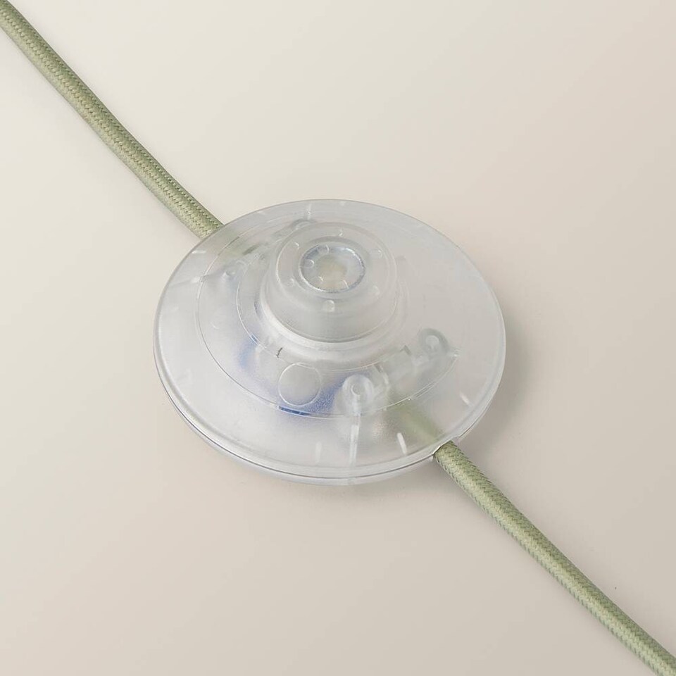 image 1 of ValueLights Lenny Moss Green Shade Ribbed Fabric Midi Floor Lamp & Bulb | Green