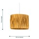 image 5 of Raffia - Natural 23cm Straw Pendant or Lamp Shade Brown