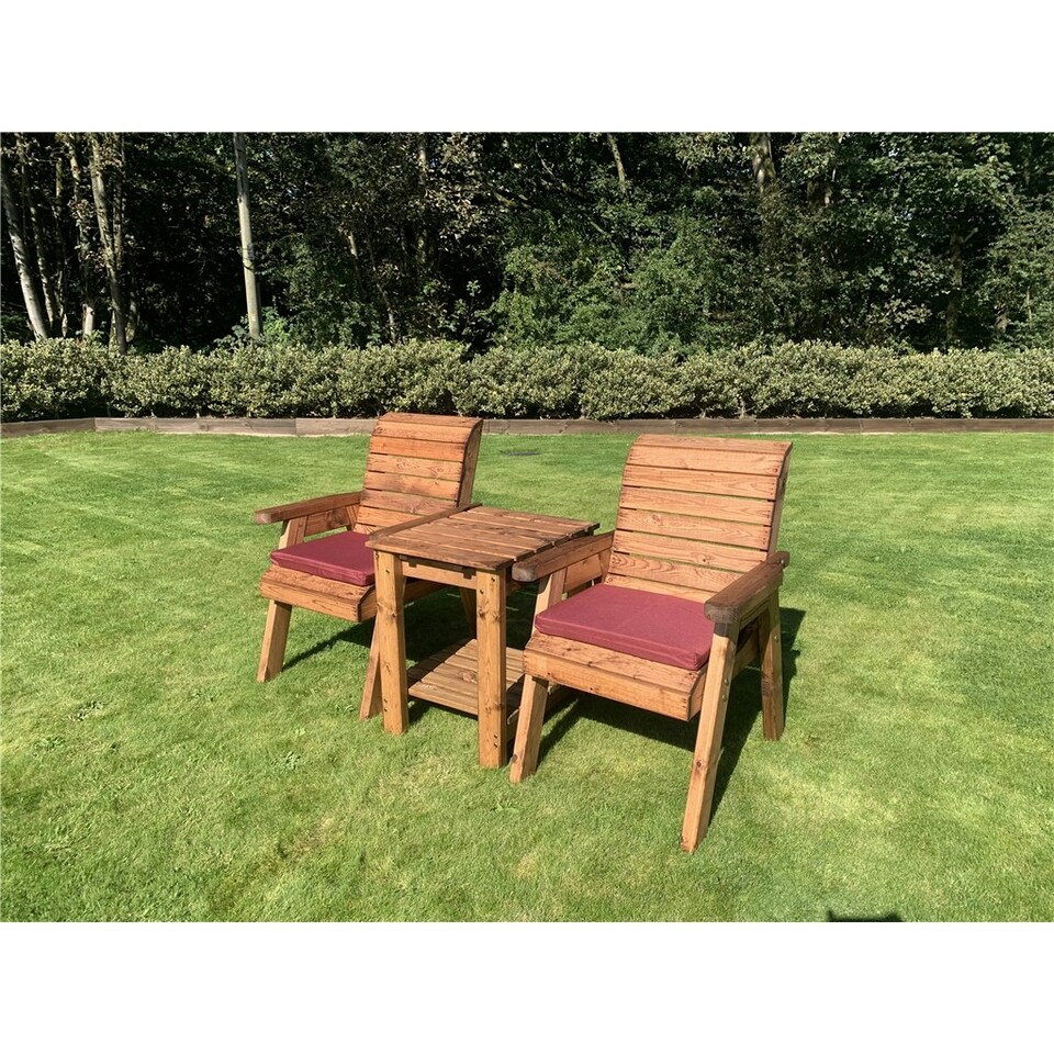 image 1 of Deluxe 2 Chair & Table Outdoor Set
