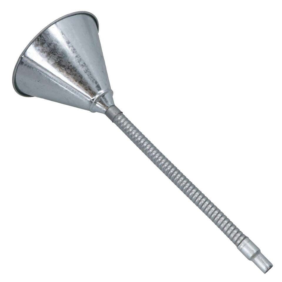 image 1 of Steel Metal Funnel Flexible Hose / Shaft / Pipe Galvanised With Filter SIL238