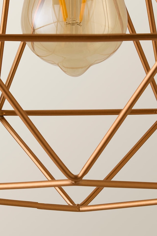 image 1 of ValueLights Diablo Pair Copper Cage Ceiling Shades | Copper
