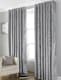 image 4 of Euphoria Crushed Velvet Fully Lined Eyelet Curtains - Grey - 168x183cm | Grey