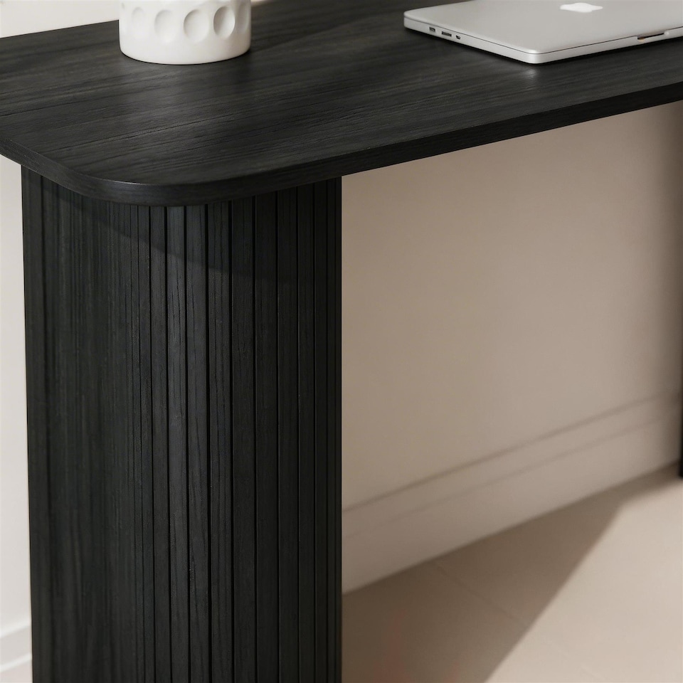 image 1 of Monroe Wooden Compact Desk Computer PC Laptop Table Workstation Office