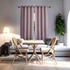 image 4 of Lavender Pink Linen Blackout Curtains - 46 x 63 Inch Drop - 2 Panel Pink