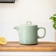 image 2 of Scandi Home 1L Oslo Sage Green Teapot with Stainless Steel Infuser
