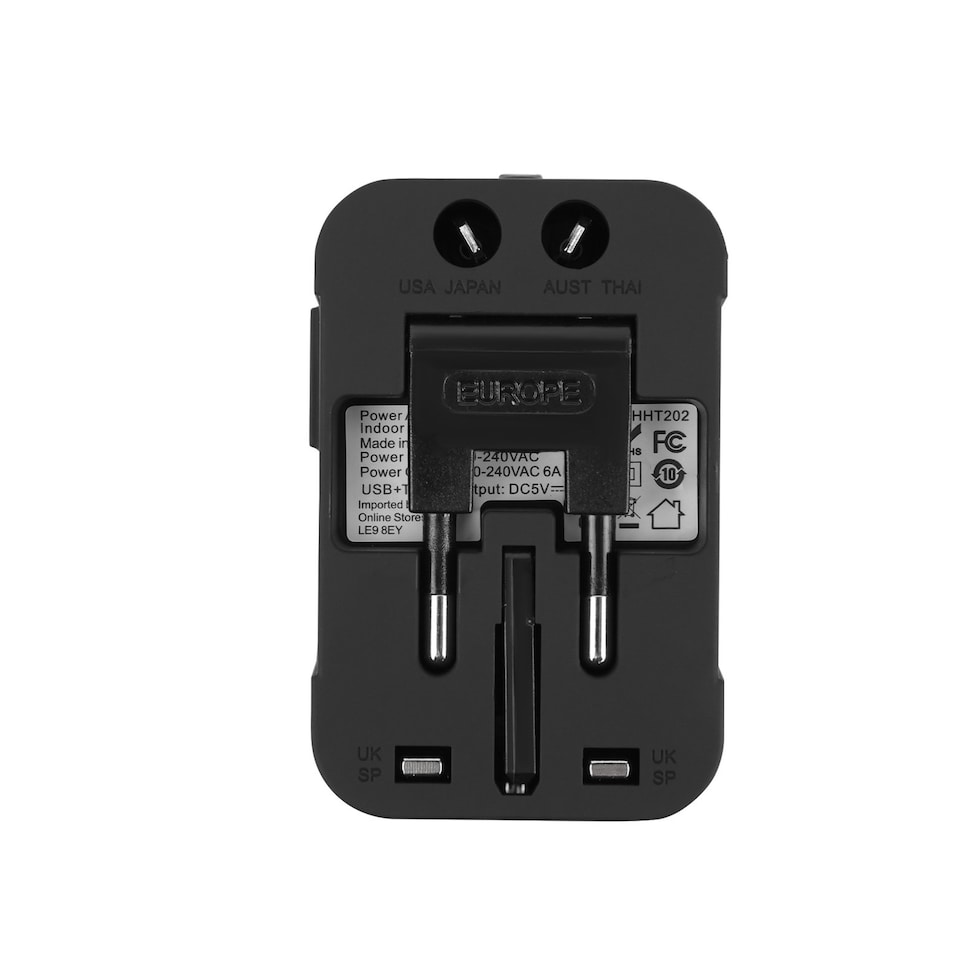 image 1 of Groundlevel Universal Power Adapter Travel Plug With Type C and USB Ports